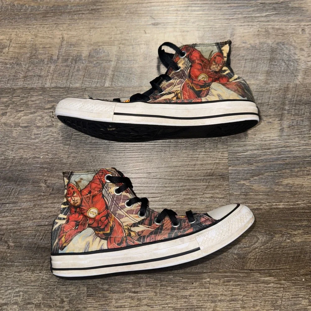Converse Chuck Taylor All Star DC Comics The Flash High Top Sneakers Mens 6